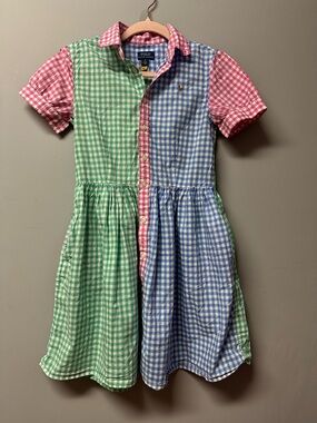 Girls Polo Ralph Lauren Color Block Dress
